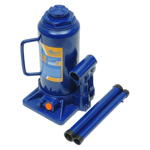 Бутылочный домкрат KRAFT 12 т, min 230mm-max 470mm KT 800019 Бутылочный домкрат KRAFT 12 т, min 230mm-max 470mm KT 800019