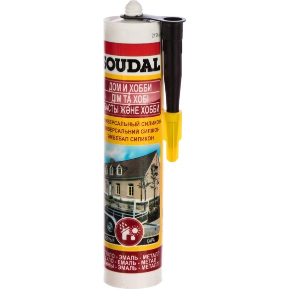 Универсальный силикон SOUDAL черный 109840