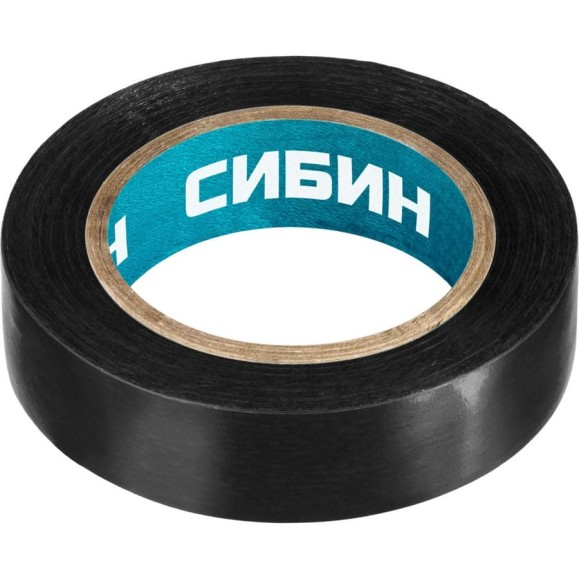 ПВХ изолента СИБИН 10м х 15мм, черная 1235-2 ПВХ изолента СИБИН 10м х 15мм, черная 1235-2