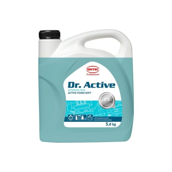Автошампунь Sintec Dr.Activ Active Foam Soft 5.8 кг для бесконтактной мойки Обнинскоргсинтез 801727