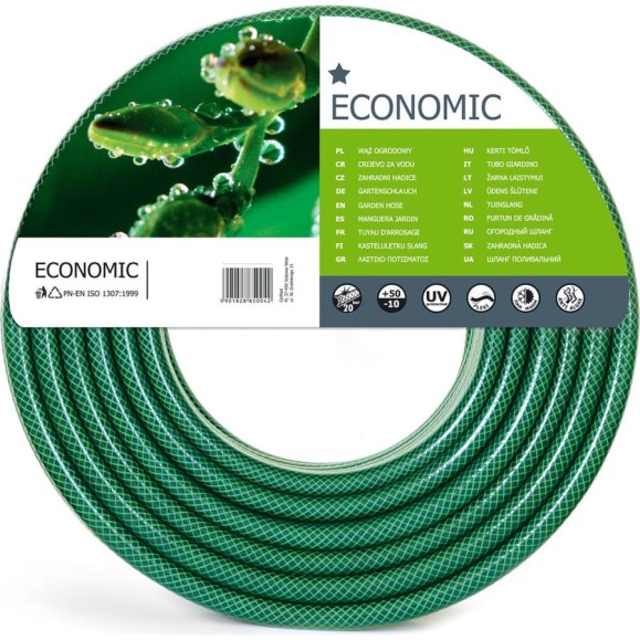 Шланг Cellfast Economic 1/2" х 30 м, зелёный 10-002