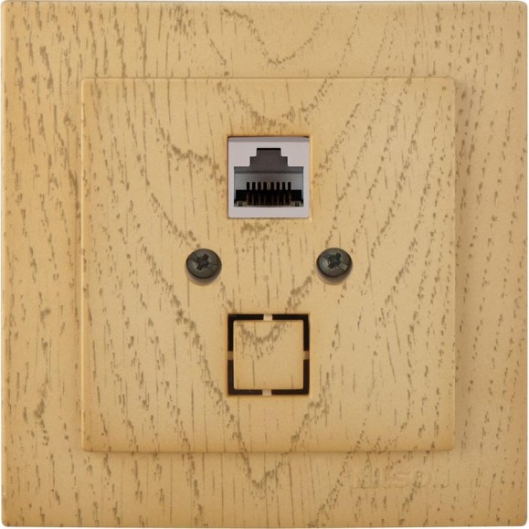Розетка NILSON 1СП комп клен Touran wood 24281044