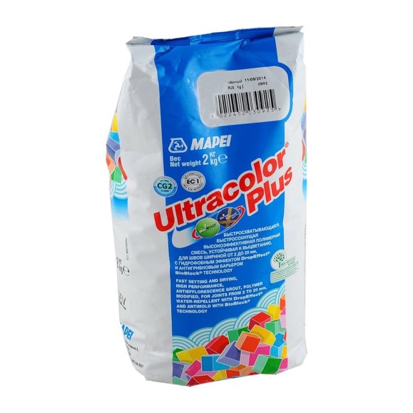 Затирка для швов MAPEI ULTRACOLOR PLUS №259 с водоотталкивающим и антигрибковым эффектом, орех 2кг 6667