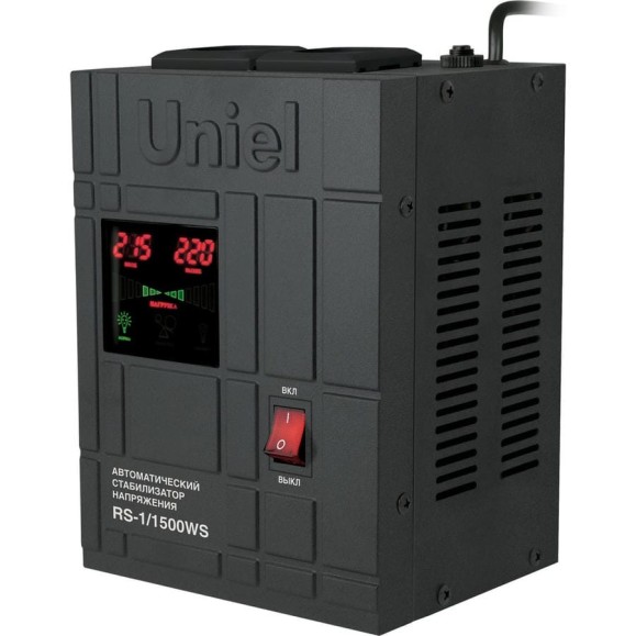 Релейный однофазный стабилизатор Uniel 1500ВА RS-1/1500WS 7380