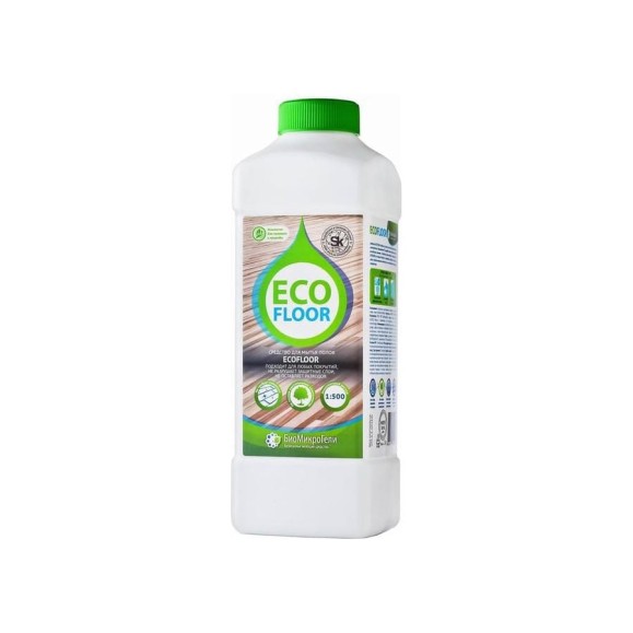 Средство для ручной мойки полов БиоМикроГели EcoFloor 1л, концентрат Э30-0100КФ