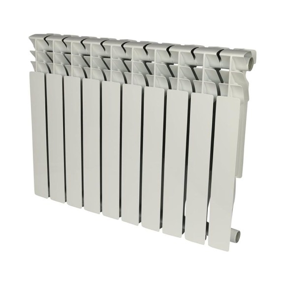 Алюминиевый радиатор ROMMER Plus 500 10 секций RAL9016 89566 Алюминиевый радиатор ROMMER Plus 500 10 секций RAL9016 89566
