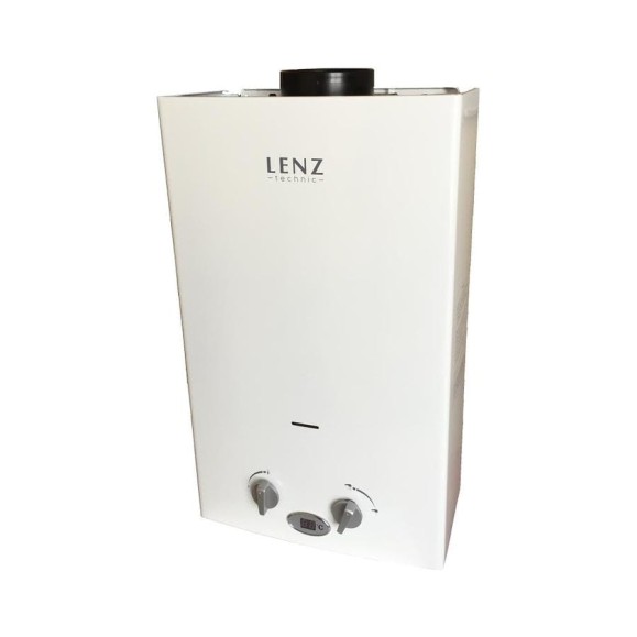 Газовый проточный водонагреватель LENZ TECHNIC 10L WHITE