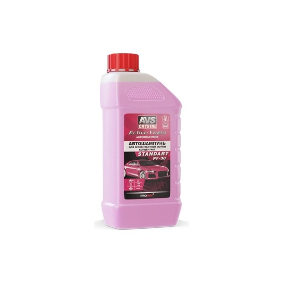 Автошампунь STANDART PF-30 для бесконтактной мойки Active Foam 1:2-5 1 л AVS A07539S