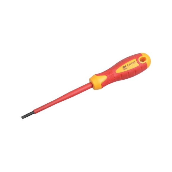 Шлицевая отвертка IEK EXPERT 6,5х1,2х150мм 1000В TSC-2SL-6150 Шлицевая отвертка IEK EXPERT 6,5х1,2х150мм 1000В TSC-2SL-6150