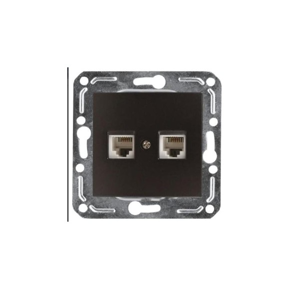 Розетка для компьютера и телефона Volsten V01-14-M10-M Magenta Nero, 9995