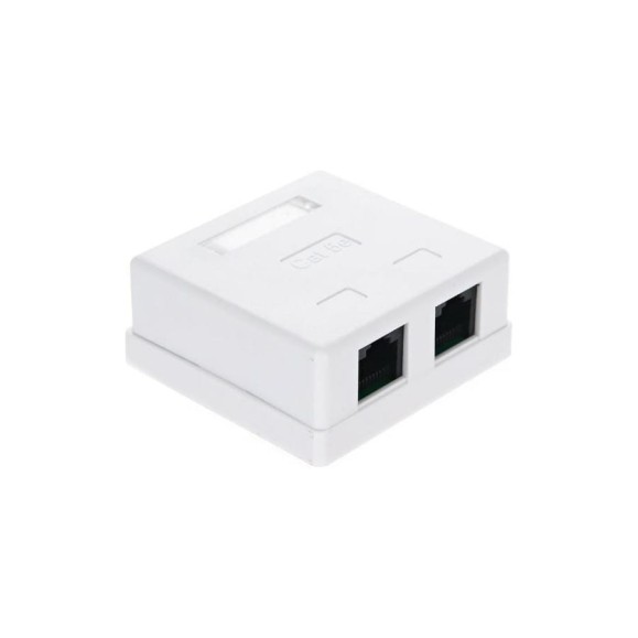 Внешняя двойная розетка TV-COM RJ-45 /UTP/ категирии 5E,STV-2RJ45U Внешняя двойная розетка TV-COM RJ-45 /UTP/ категирии 5E,STV-2RJ45U