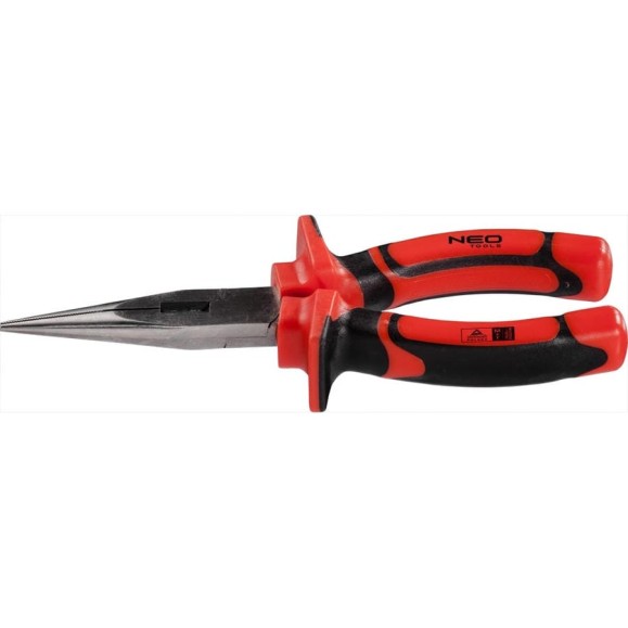 Удлиненные прямые плоскогубцы NEO Tools 160мм, 1000В 01-063