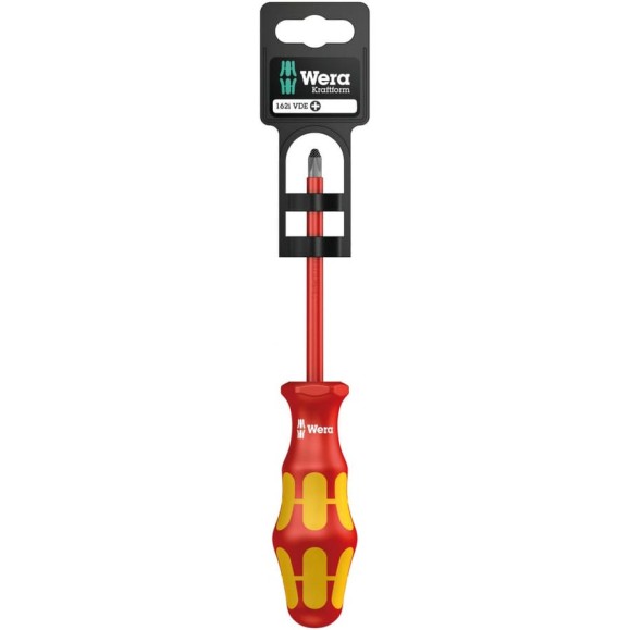 Крестовая отвёртка WERA 162 i PH VDE SB PH1x80, на подвесе WE-100011 Крестовая отвёртка WERA 162 i PH VDE SB PH1x80, на подвесе WE-100011