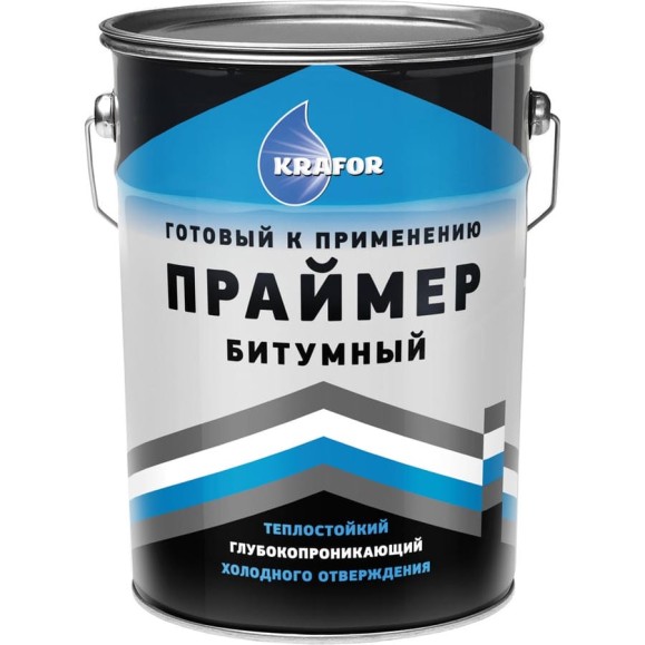 Битумный праймер KRAFOR 16 кг 1/33 43899