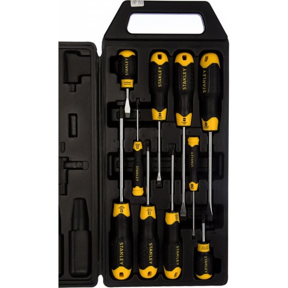 Набор отверток в футляре 10 шт Stanley CUSHION GRIP 2-65-005