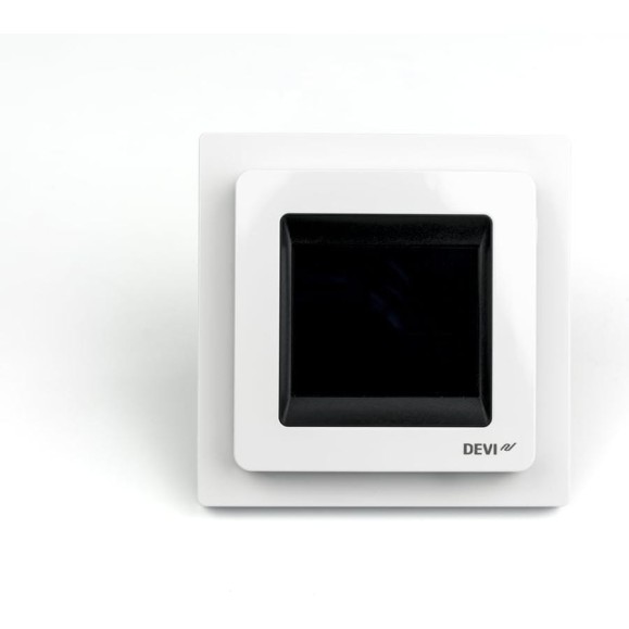 Терморегулятор DEVIreg™ Touch с комбинацией датчиков, полярно-белый, 16А DEVI 140F1071 Терморегулятор DEVIreg™ Touch с комбинацией датчиков, полярно-белый, 16А DEVI 140F1071