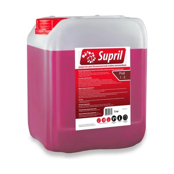 Средство для бесконтактной мойки автомобилей 5кг Supril PROFI SUP-P/5 Средство для бесконтактной мойки автомобилей 5кг Supril PROFI SUP-P/5