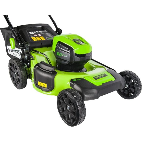 Аккумуляторная газонокосилка GreenWorks GD60LM51HPK4 60V 2502707UB