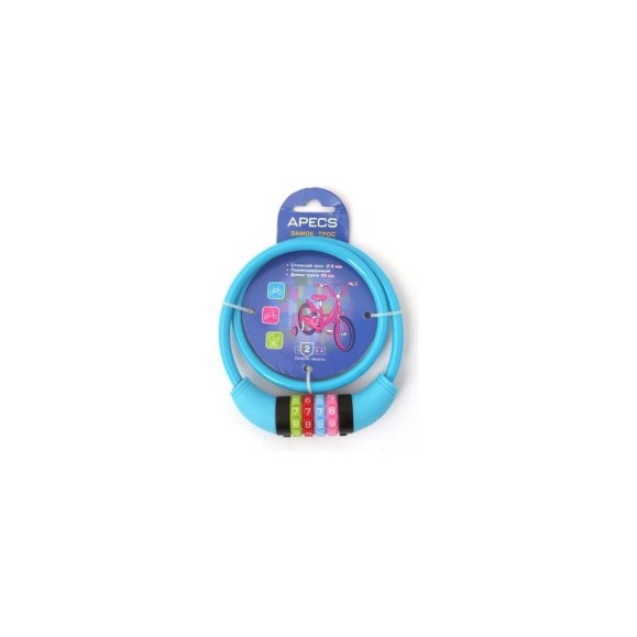 Велосипедный замок Apecs PD-85-65CM-CODE-BLUE 20437