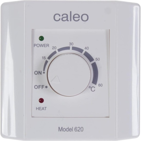 Терморегулятор Caleo 620 встраиваемый аналоговый, 3,5 кВт КА000001396 Терморегулятор Caleo 620 встраиваемый аналоговый, 3,5 кВт КА000001396