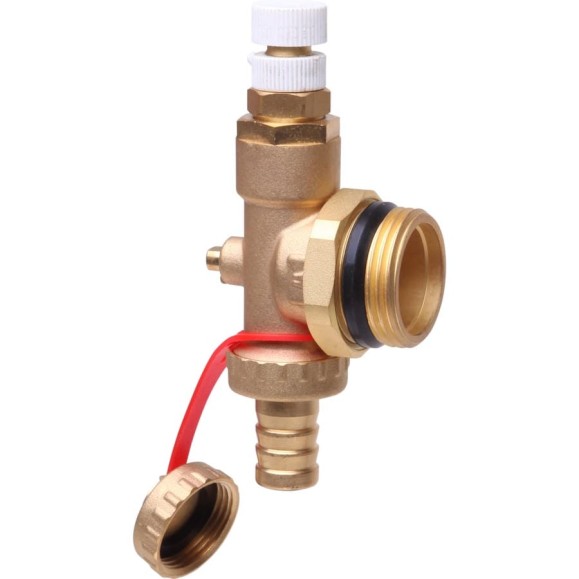 Торцевая секция Danfoss FHF-EМ с ручным воздухоотводчиком и сливным краном 088U0786