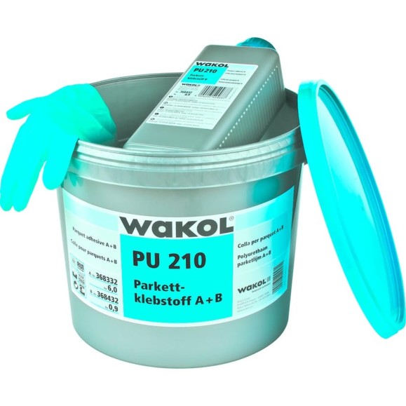 2-х компонентный ПУ-клей для паркета WAKOL PU 210 6,9 кг 368332