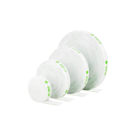 Лента липучка для стяжки GCR 1.0 м, белый, нейлон VIV51I269