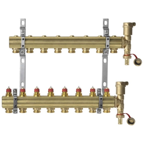 Комплект коллекторов Danfoss FHF-2 set, 8 выходов 088U0708 049505