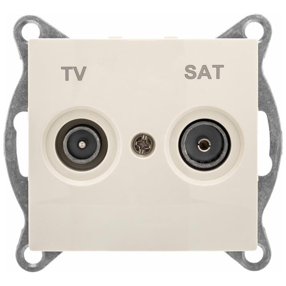 Механизм TV+ SAT розетки GUSI ELECTRIC Bravo оконечной, СУ, бежевый С10TS1-003 Механизм TV+ SAT розетки GUSI ELECTRIC Bravo оконечной, СУ, бежевый С10TS1-003