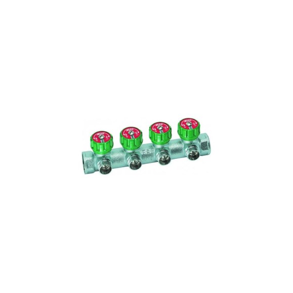 Регулируемый коллектор с 4 отводами FAR  3/4" М24х19 FK 3855 C34