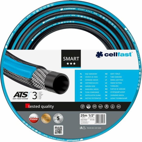 Садовый шланг Cellfast SMART ATS VARIANT 1/2”, 25 м 13-100 Садовый шланг Cellfast SMART ATS VARIANT 1/2”, 25 м 13-100