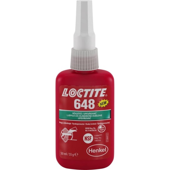 Вал-втулочный фиксатор Loctite 648 высокотемпературный, быстроотверждаемый 50мл 1804977
