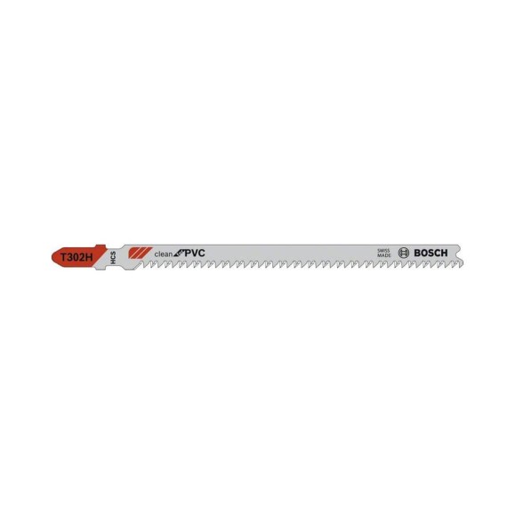 Пилки для пластика T302H CLEANPVC (132 мм, шаг 2.3 мм) Bosch 2609256C58 Пилки для пластика T302H CLEANPVC (132 мм, шаг 2.3 мм) Bosch 2609256C58