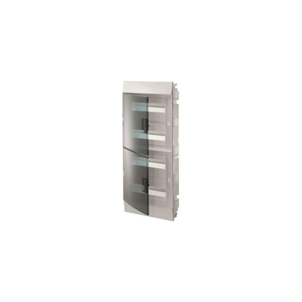 Бокс в нишу ABB Mistral41 48М зеленая дверь 850 без клемм, белый 1SLM004100A1408