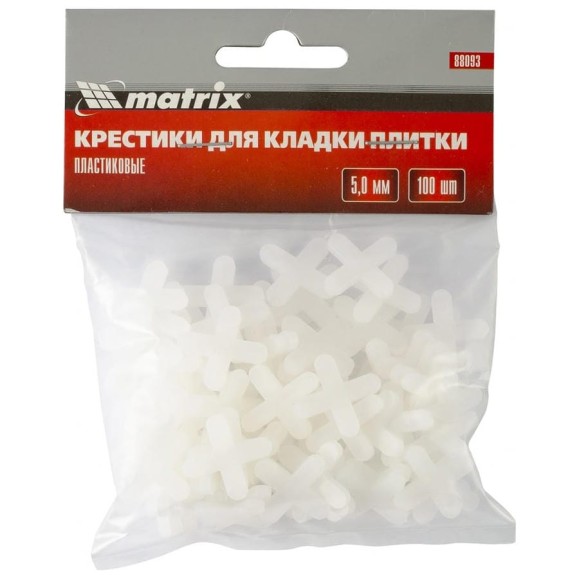 Крестики (100 шт; 5 мм) для кладки плитки MATRIX 88093