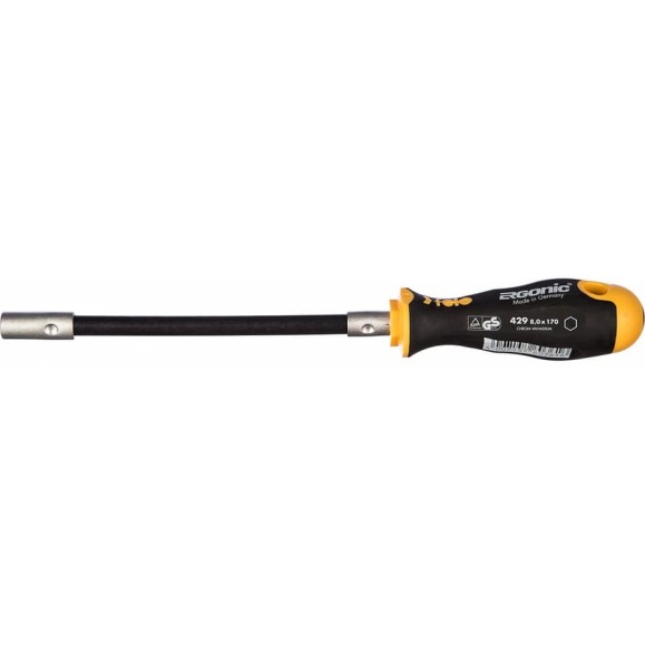 Отвертка Felo Ergonic с гибким стержнем торцевой ключ 8,0X170 42908040