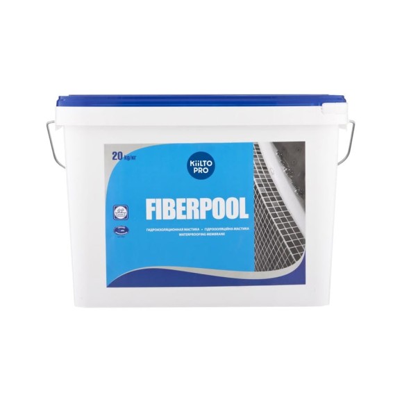 Гидроизоляционная мастика KIILTO Fiberpool 20 кг T3723.302