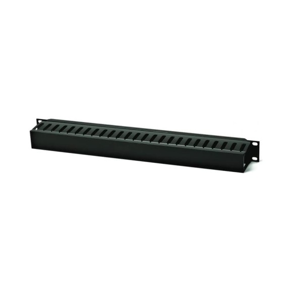 Кабельный организатор пластиковый с крышкой 19" 1U Hyperline CM-1U-PL-COV 16488