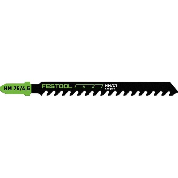 Пилка для лобзика HM 75/4.5 для цементно-стружечных плит FESTOOL 204343 Пилка для лобзика HM 75/4.5 для цементно-стружечных плит FESTOOL 204343
