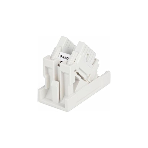 Розетка-вставка 45x22.5 (аналог Mosaic) с наклонным модулем RJ-45, категория 6 Hyperline SIP2K-C6-M45-22.5 35211