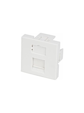 Вставка 45x45 аналог Mosaic для 1 модуля формата Keystone Jack со шторкой Hyperline SIP2-1K-M45-45 35207