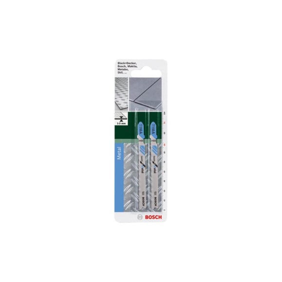 Полотно для лобзика по металлу T118B (91 мм; 11-13 TPI; 2 шт.) Bosch 2609256730