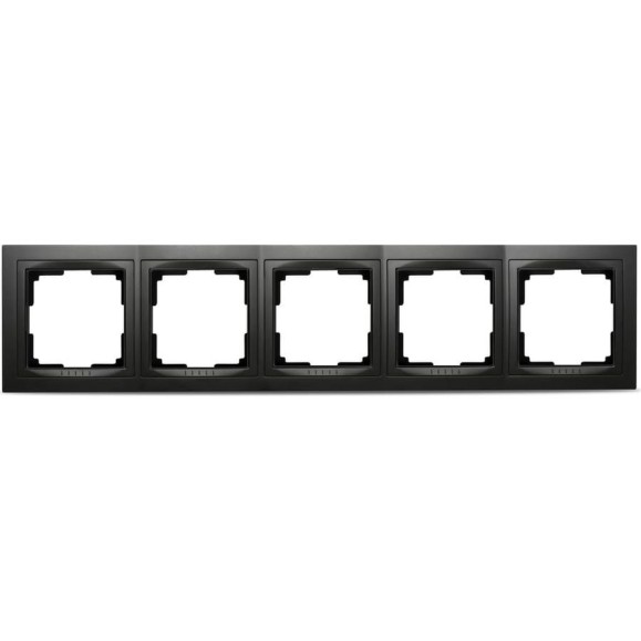 Рамка Smartbuy 5-местная пластик черная Нептун SBE-05b-Plastic-FR-5
