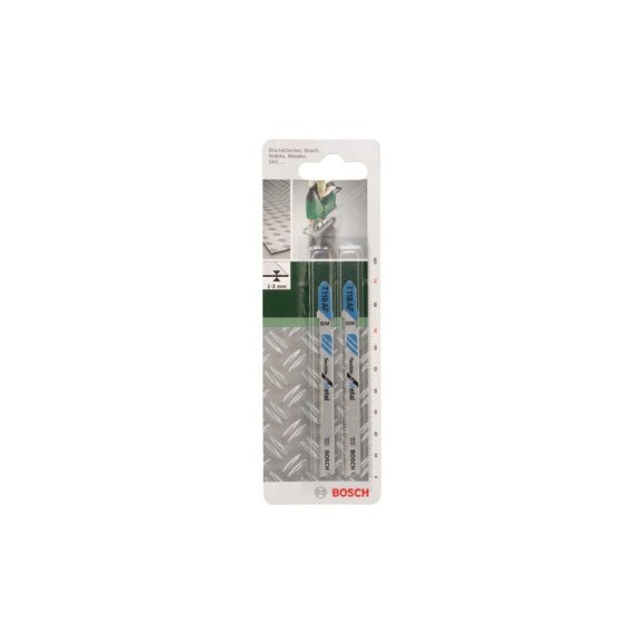 Полотно для лобзика по металлу T118AF (91 мм; 17-23 TPI; 2 шт.) Bosch 2609256733