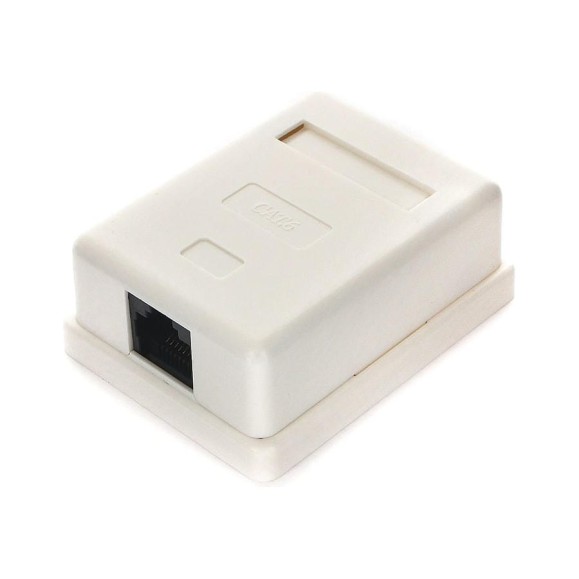 Розетка Cablexpert RJ-45 кат.6 внешняя 1 порт, 110&Krone NA216
