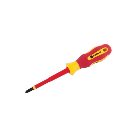 Шлицевая диэлектрическая отвертка NORGAU N171-PH3x150 067073230 Шлицевая диэлектрическая отвертка NORGAU N171-PH3x150 067073230