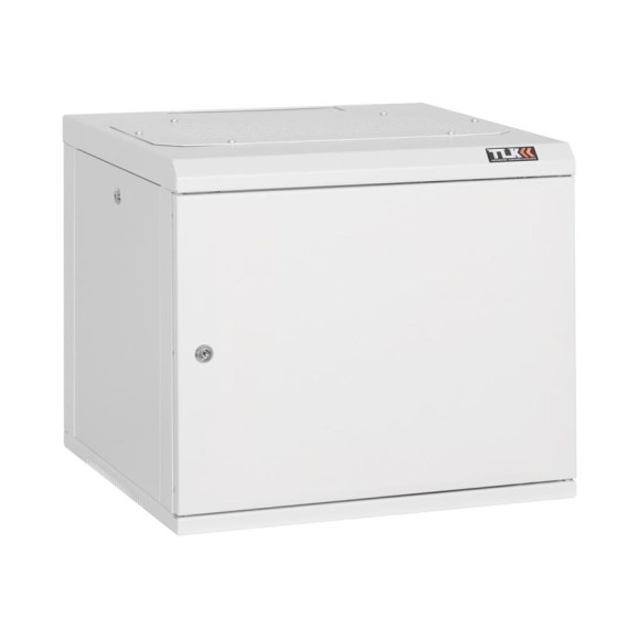 Настенный шкаф TLK 19, 6U, металлическая дверь, серый TWC-065350-M-W-GY