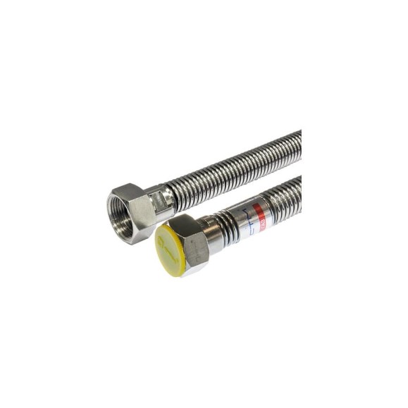 Подводка для газа СТМ ГАЗ сильфонная, 1/2", гайка-гайка, 50 см CGHF1205 Подводка для газа СТМ ГАЗ сильфонная, 1/2", гайка-гайка, 50 см CGHF1205