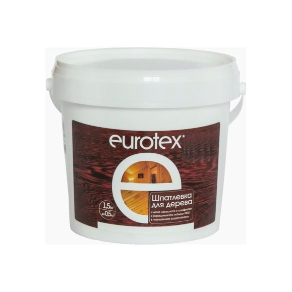 ШПАТЛЕВКА ПО ДЕРЕВУ Eurotex БЕРЕЗА 1,5 КГ 21125
