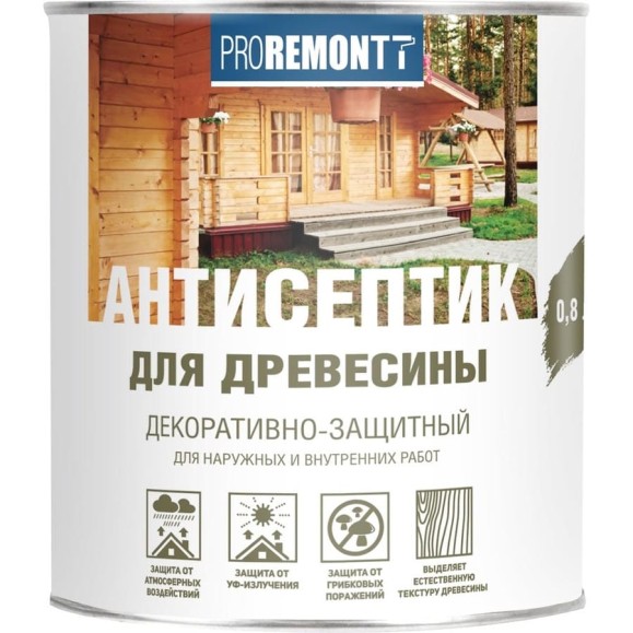 Антисептик Proremontt деревозащитное средство сосна 0,8 л Лк-00004609